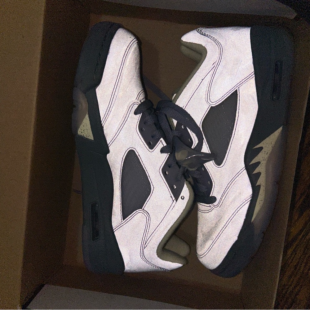 Jordan Black and White Sneakers